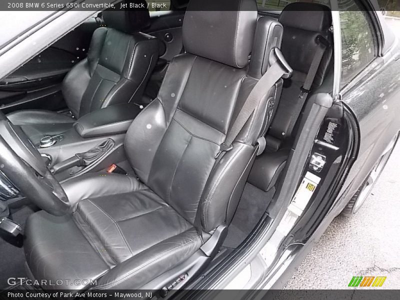 Jet Black / Black 2008 BMW 6 Series 650i Convertible