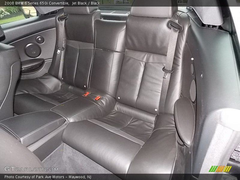 Rear Seat of 2008 6 Series 650i Convertible