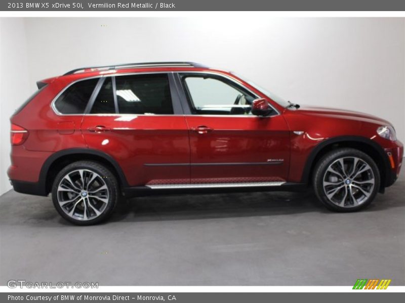 Vermilion Red Metallic / Black 2013 BMW X5 xDrive 50i