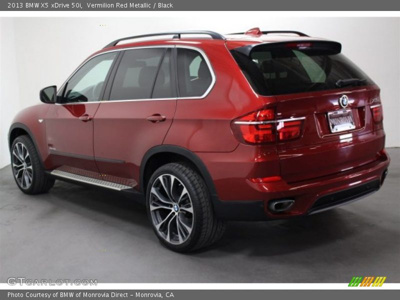 Vermilion Red Metallic / Black 2013 BMW X5 xDrive 50i