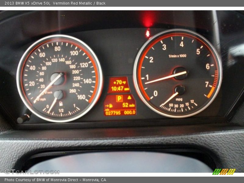 Vermilion Red Metallic / Black 2013 BMW X5 xDrive 50i