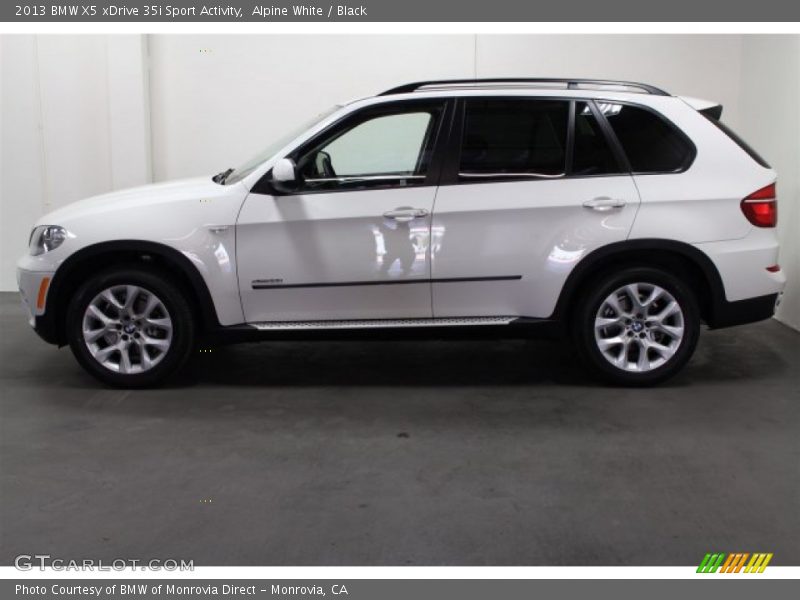 Alpine White / Black 2013 BMW X5 xDrive 35i Sport Activity