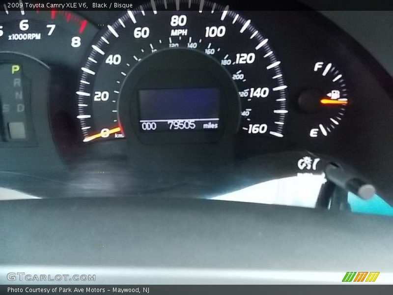 Black / Bisque 2009 Toyota Camry XLE V6