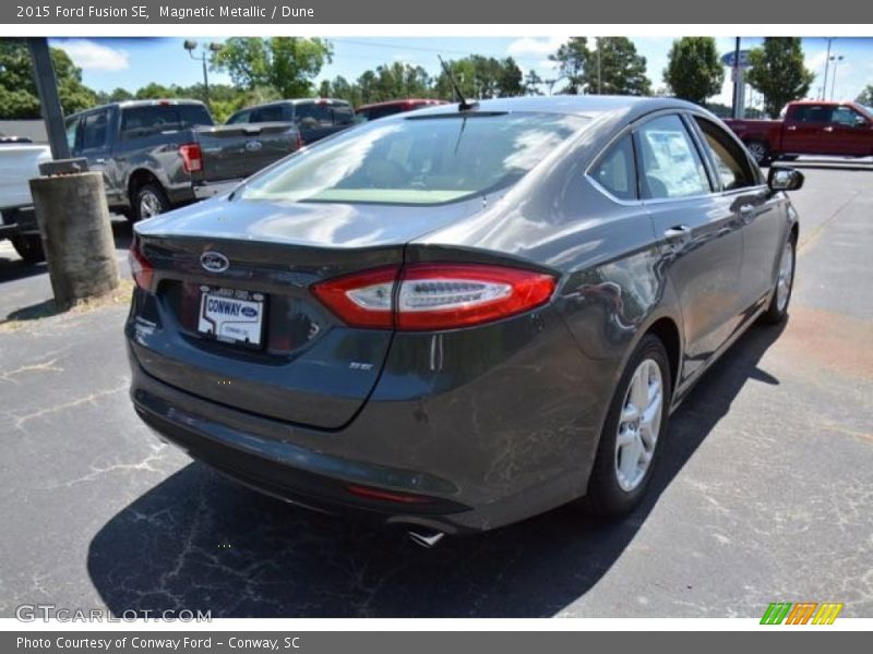 Magnetic Metallic / Dune 2015 Ford Fusion SE