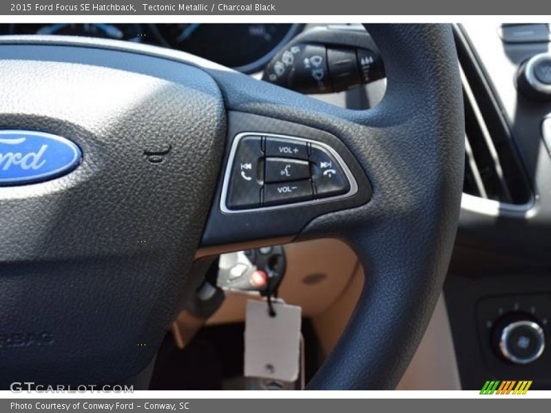 Tectonic Metallic / Charcoal Black 2015 Ford Focus SE Hatchback