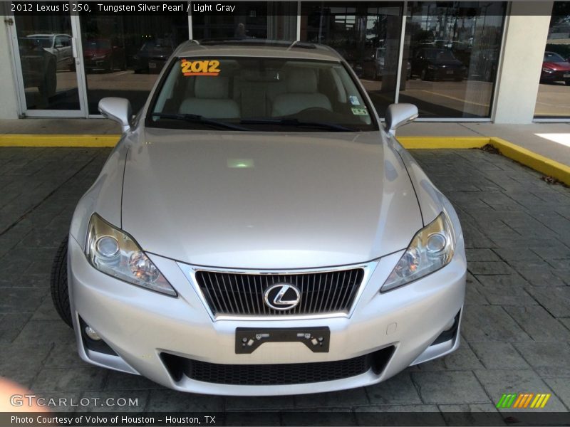 Tungsten Silver Pearl / Light Gray 2012 Lexus IS 250