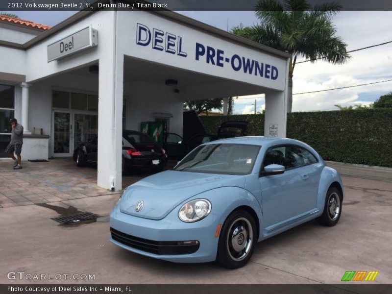 Denim Blue / Titan Black 2012 Volkswagen Beetle 2.5L