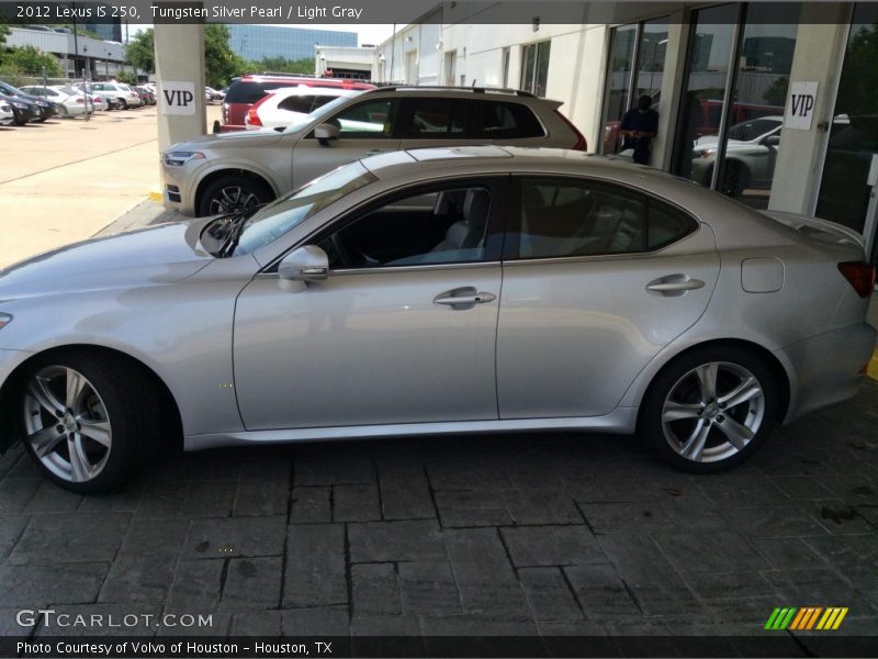 Tungsten Silver Pearl / Light Gray 2012 Lexus IS 250