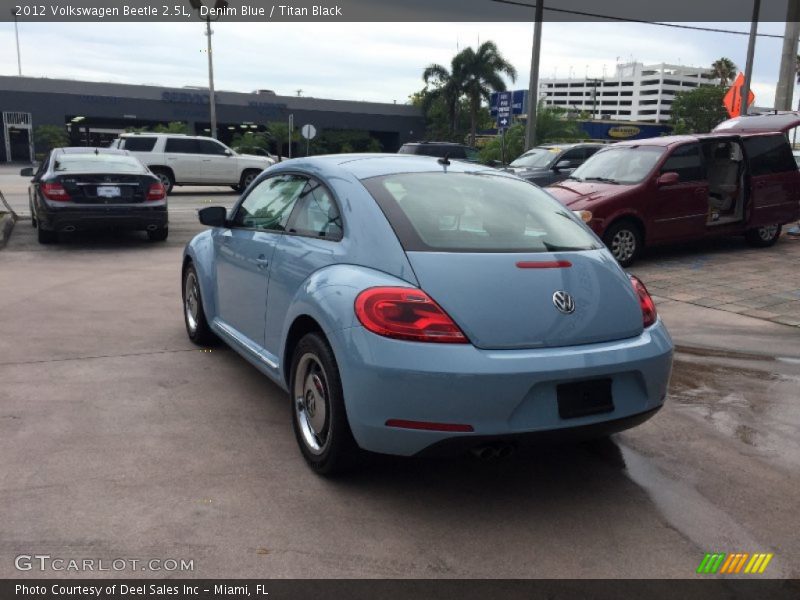 Denim Blue / Titan Black 2012 Volkswagen Beetle 2.5L