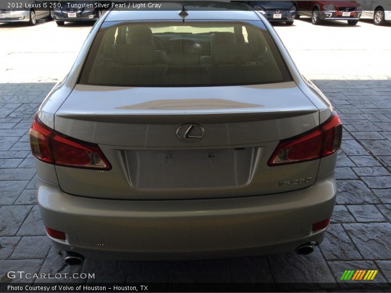 Tungsten Silver Pearl / Light Gray 2012 Lexus IS 250