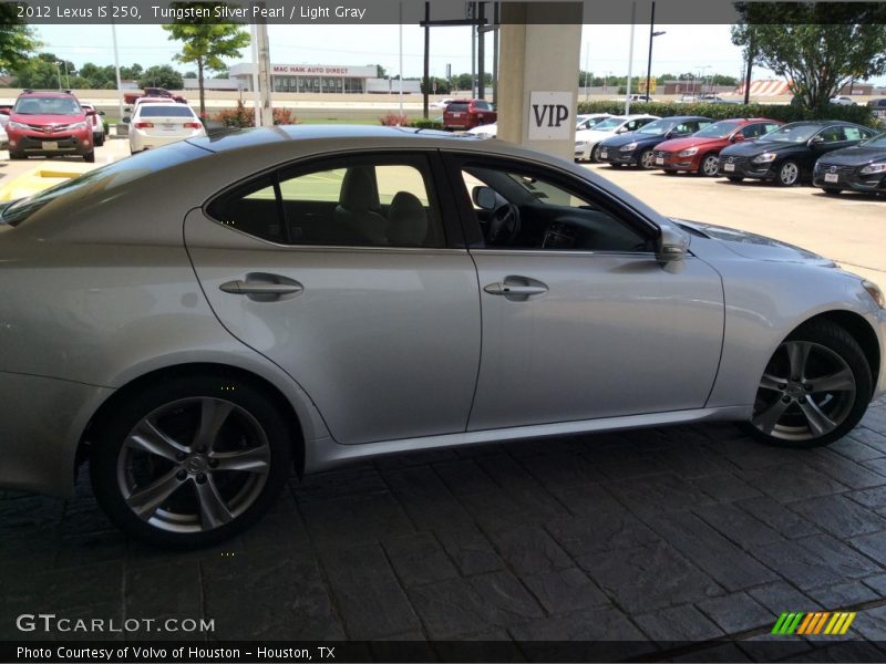 Tungsten Silver Pearl / Light Gray 2012 Lexus IS 250