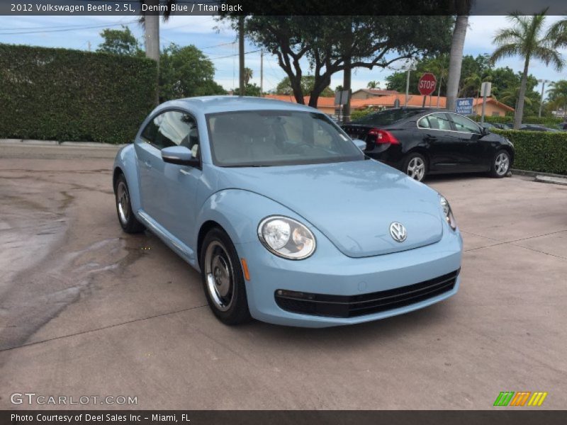 Denim Blue / Titan Black 2012 Volkswagen Beetle 2.5L