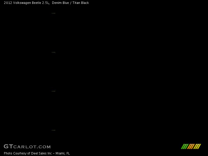 Denim Blue / Titan Black 2012 Volkswagen Beetle 2.5L