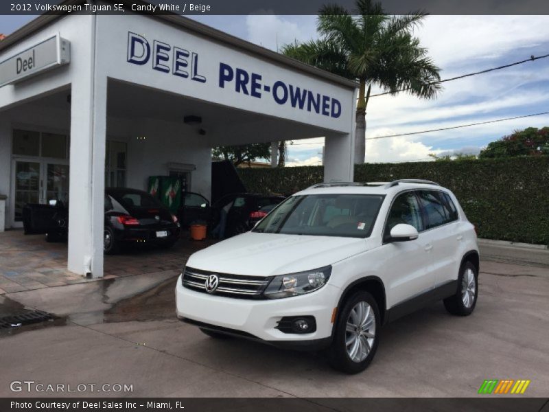 Candy White / Beige 2012 Volkswagen Tiguan SE