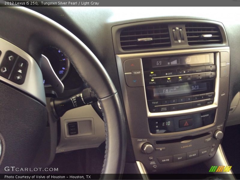 Tungsten Silver Pearl / Light Gray 2012 Lexus IS 250