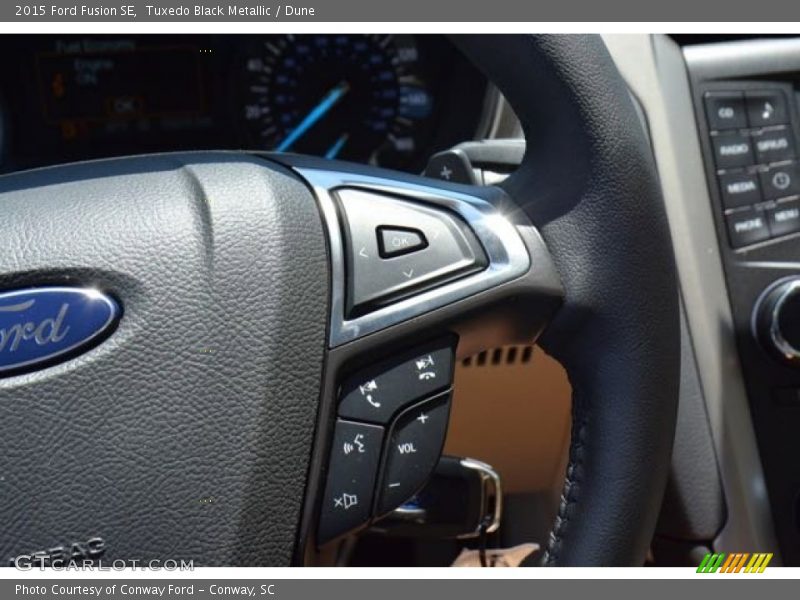 Tuxedo Black Metallic / Dune 2015 Ford Fusion SE