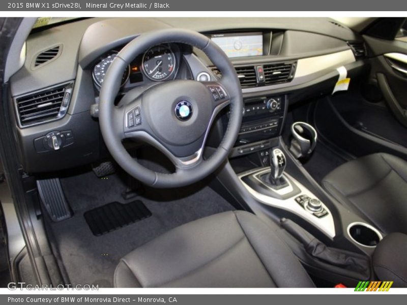 Mineral Grey Metallic / Black 2015 BMW X1 sDrive28i