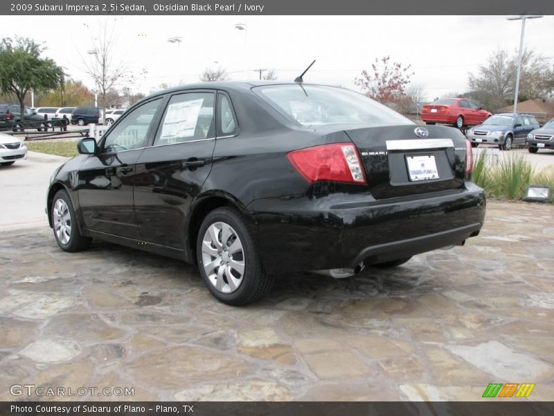 Obsidian Black Pearl / Ivory 2009 Subaru Impreza 2.5i Sedan