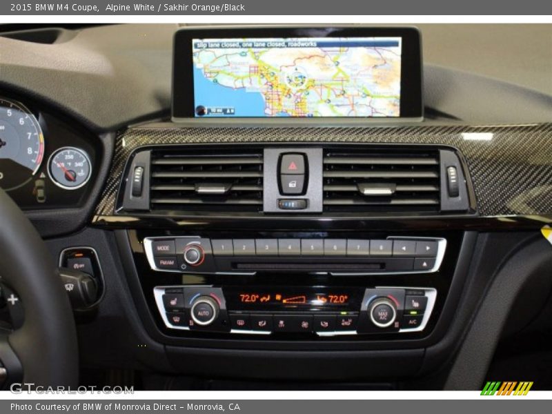 Controls of 2015 M4 Coupe