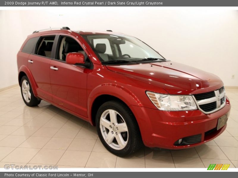 Inferno Red Crystal Pearl / Dark Slate Gray/Light Graystone 2009 Dodge Journey R/T AWD