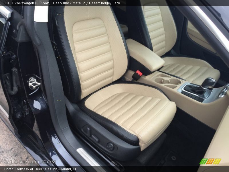 Deep Black Metallic / Desert Beige/Black 2013 Volkswagen CC Sport