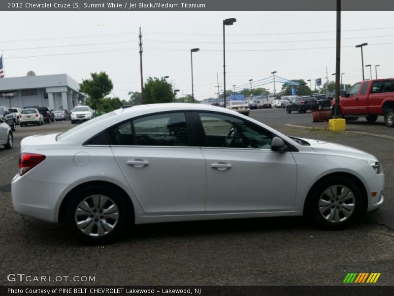 Summit White / Jet Black/Medium Titanium 2012 Chevrolet Cruze LS