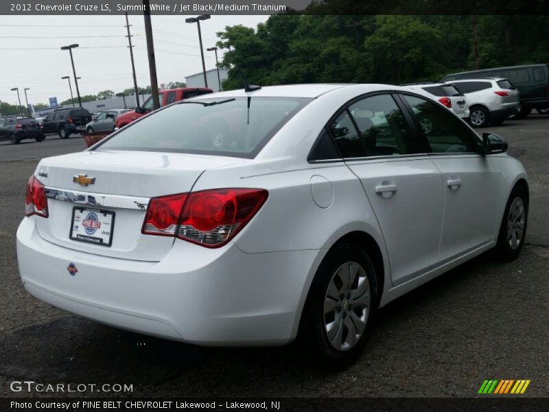 Summit White / Jet Black/Medium Titanium 2012 Chevrolet Cruze LS
