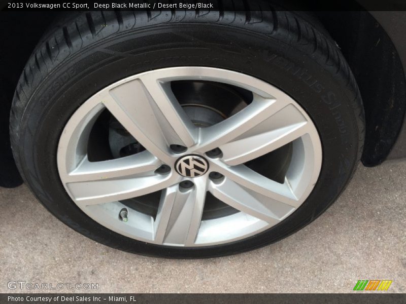 Deep Black Metallic / Desert Beige/Black 2013 Volkswagen CC Sport