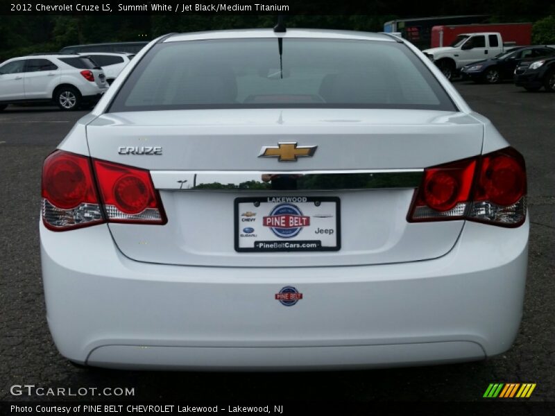 Summit White / Jet Black/Medium Titanium 2012 Chevrolet Cruze LS