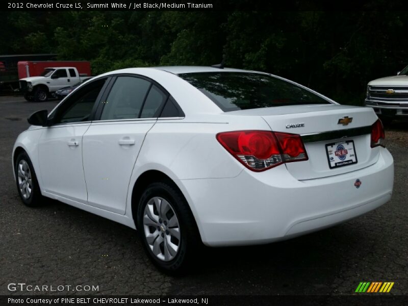 Summit White / Jet Black/Medium Titanium 2012 Chevrolet Cruze LS