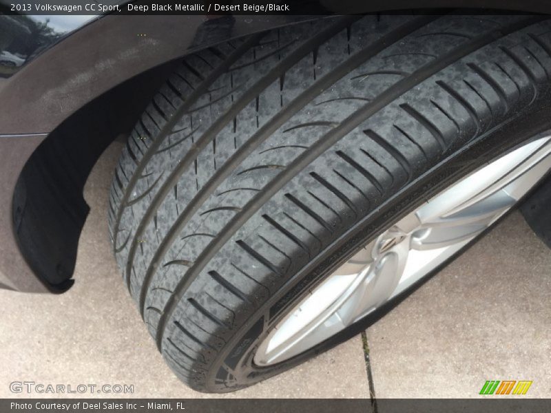 Deep Black Metallic / Desert Beige/Black 2013 Volkswagen CC Sport