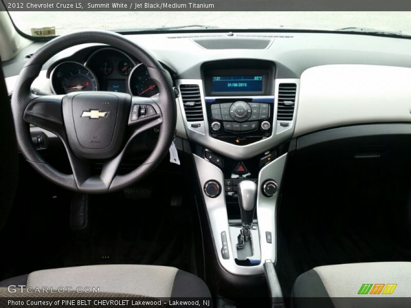 Summit White / Jet Black/Medium Titanium 2012 Chevrolet Cruze LS