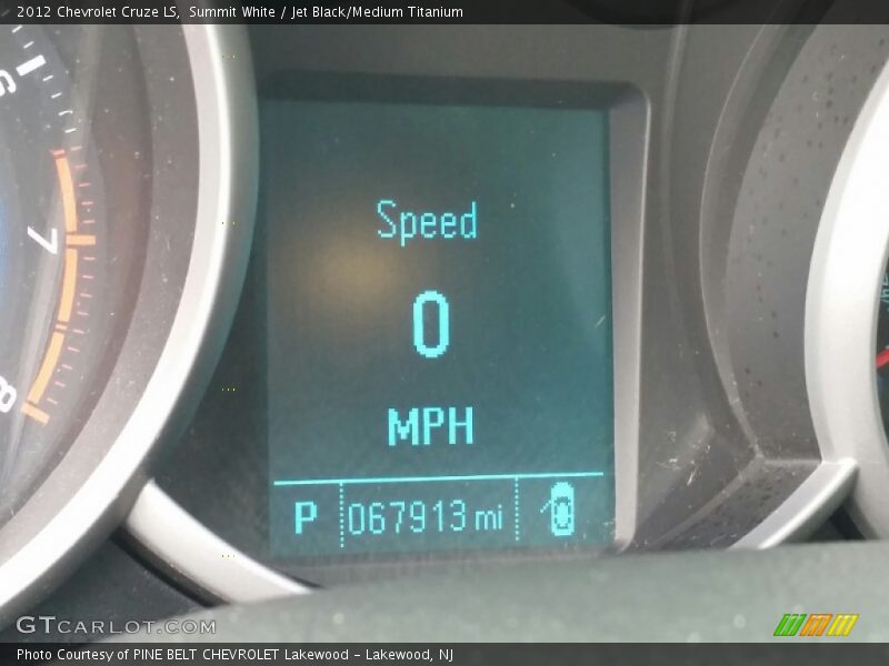Summit White / Jet Black/Medium Titanium 2012 Chevrolet Cruze LS