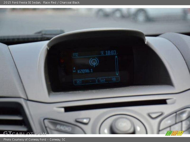 Race Red / Charcoal Black 2015 Ford Fiesta SE Sedan