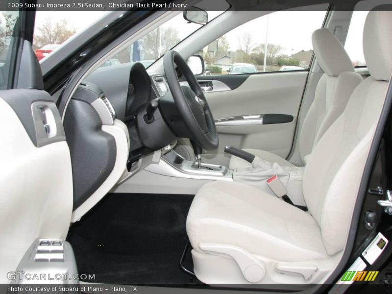 Obsidian Black Pearl / Ivory 2009 Subaru Impreza 2.5i Sedan