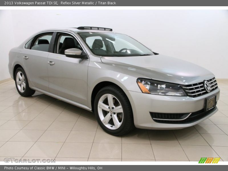 Reflex Silver Metallic / Titan Black 2013 Volkswagen Passat TDI SE
