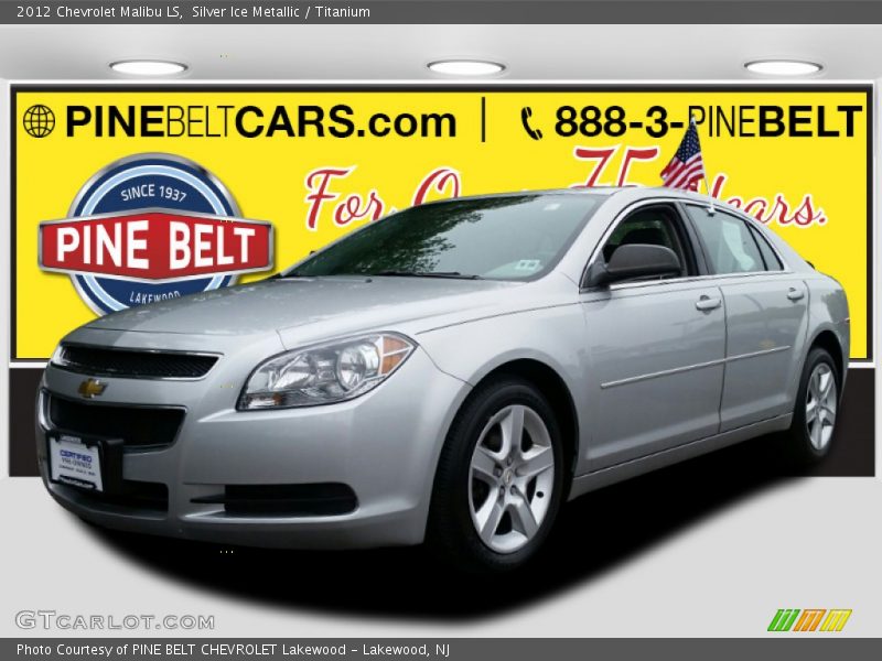 Silver Ice Metallic / Titanium 2012 Chevrolet Malibu LS