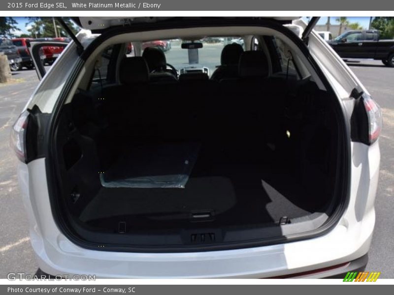 White Platinum Metallic / Ebony 2015 Ford Edge SEL