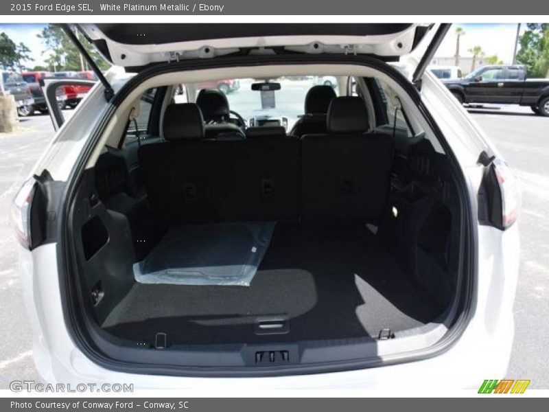 White Platinum Metallic / Ebony 2015 Ford Edge SEL