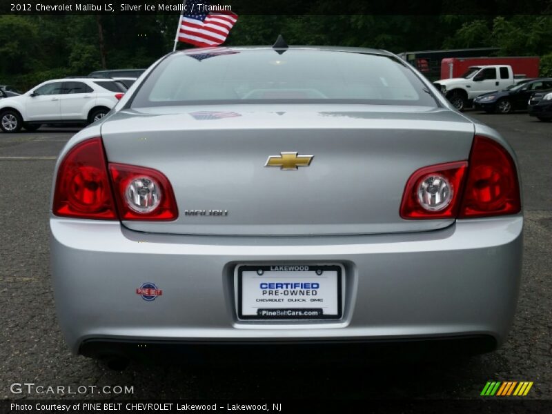 Silver Ice Metallic / Titanium 2012 Chevrolet Malibu LS