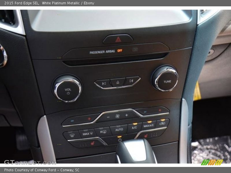 White Platinum Metallic / Ebony 2015 Ford Edge SEL