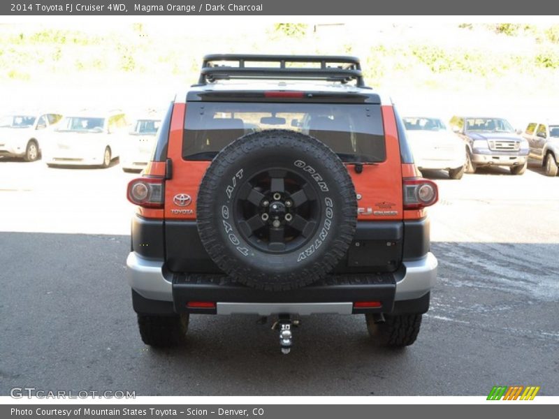 Magma Orange / Dark Charcoal 2014 Toyota FJ Cruiser 4WD