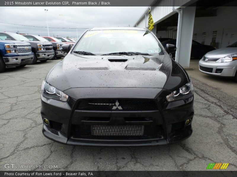 Phantom Black / Black 2015 Mitsubishi Lancer Evolution GSR