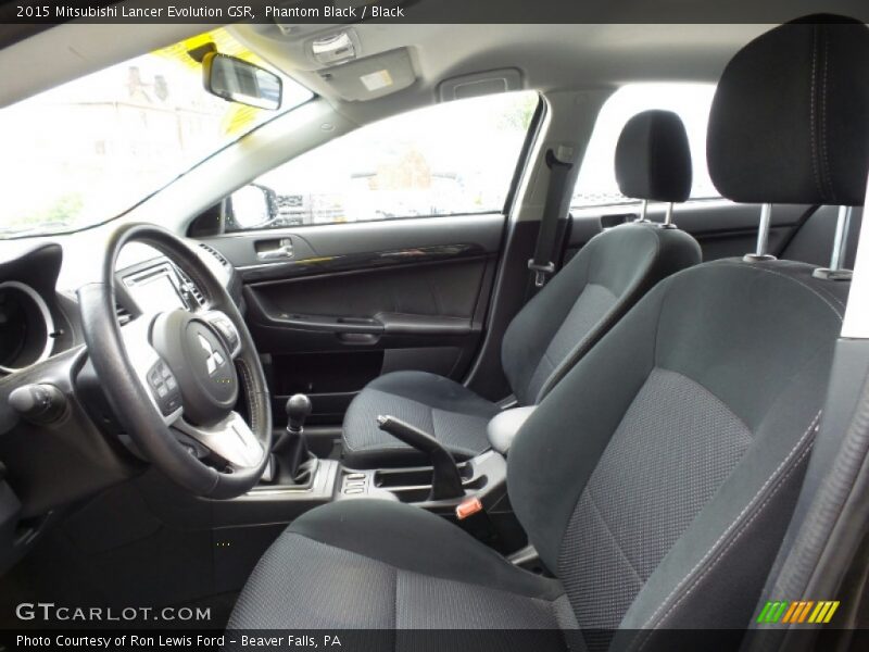  2015 Lancer Evolution GSR Black Interior