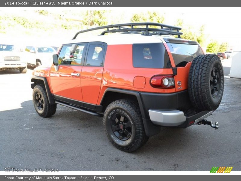 Magma Orange / Dark Charcoal 2014 Toyota FJ Cruiser 4WD