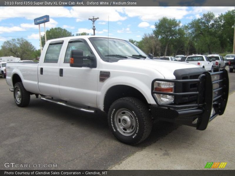 Oxford White / Medium Stone 2010 Ford F350 Super Duty XL Crew Cab 4x4