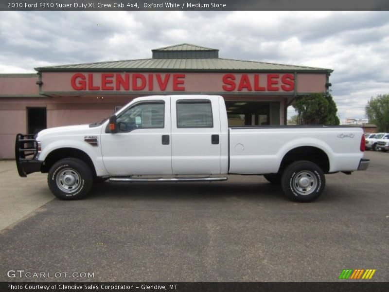 Oxford White / Medium Stone 2010 Ford F350 Super Duty XL Crew Cab 4x4