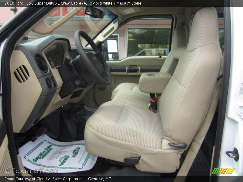 Oxford White / Medium Stone 2010 Ford F350 Super Duty XL Crew Cab 4x4