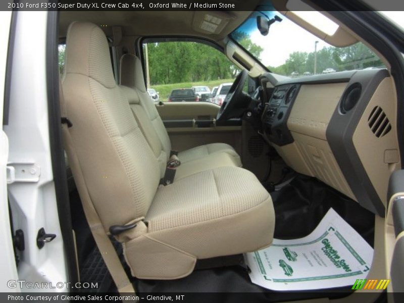 Oxford White / Medium Stone 2010 Ford F350 Super Duty XL Crew Cab 4x4
