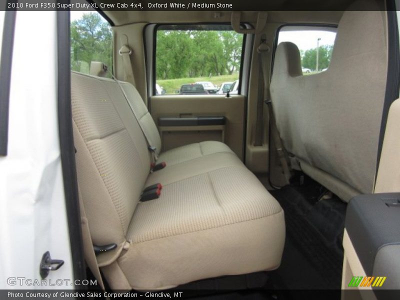Oxford White / Medium Stone 2010 Ford F350 Super Duty XL Crew Cab 4x4